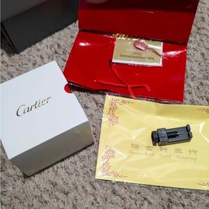 Cartier Red and White Box with Accessories